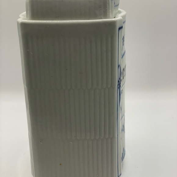 Extremely RARE 1920's French Vintage Porcelin box or Canister with Lid Antique - Picture 7 of 12